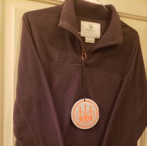 NWT Beretta Brown Fleece Pullover - size Medium